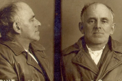 Тюремная фотография Осипа Мандельштама, сделанная 3 мая 1938 года