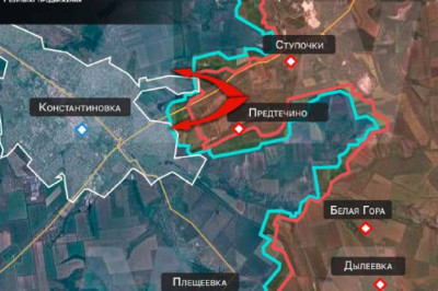 Что происходит около Константиновки? Сейчас передовые подразделения армии России ведут бои к востоку от окраин Константиновки