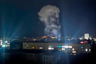 Нанесен удар по телебашне в центре Чернигова