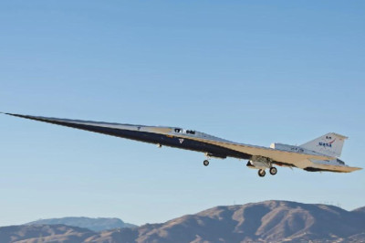 Бесшумный сверхзвуковой самолет NASA X-59 совершил свой первый полет