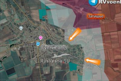 Обвал запорожского фронта продолжается: Армия России штурмует Гуляйполе и охватывает широким фронтом  Ситуация на Гуляйпольском направлении Запорожского фронта для ВСУ продолжает ухудшаться