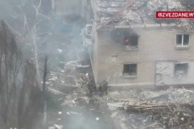 Кадры освобождения Ровного у Красноармейска