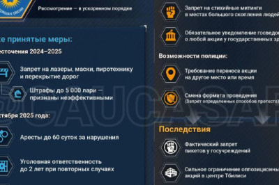 Митингов больше не будето новых правилах проведения акций в Грузии