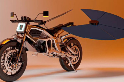 MASK Architects представила концепт первого в мире мотоцикла на солнечных панелях