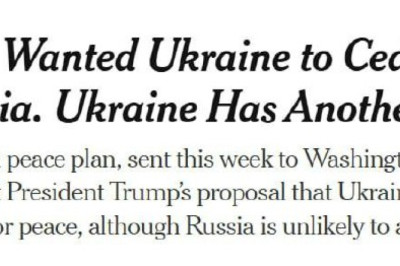 Россия не примет предложенную Украиной версию мирного плана, — NYT