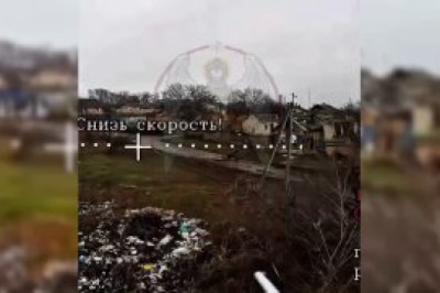 Неудачный побег всушника с тележкой из Купянска попал на видео