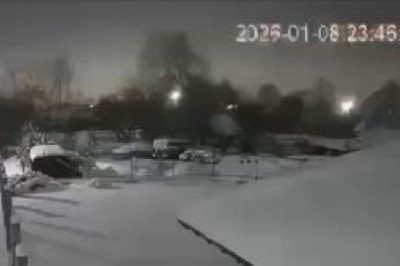 На еще одном видео удара "Орешника" видно как кинетические боеголовки достигают цели в облаке плазмы