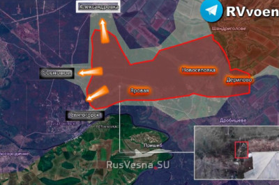 Российские войска прорвались в Святогорск!  В ходе наступления в районе Красного Лимана российская пехота продвинулись в восточную часть Святогорска