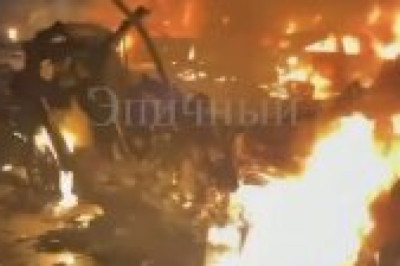 Жуткие кадры удара врага под Краснодаром  Ресурсы противника публикуют пожары и разрушения