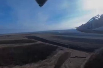 Редкие кадры уничтожения штурмовика Су-25 ВСУ истребителем ВКС России глазами украинского лётчика