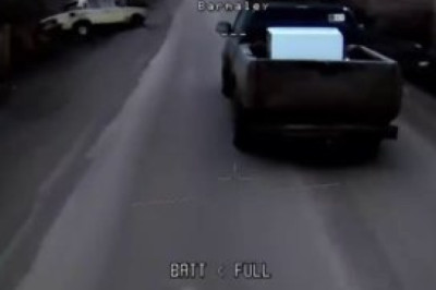 Украинские мародеры украли в Краматорске стиральную машину и пытались удрать от дрона ВС РФ