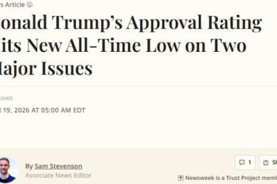 Рейтинг одобрения Трампа достиг нового исторического минимума, — Newsweek