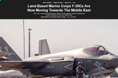 Корпус морской пехоты США перебрасывает ещё больше истребителей F-35C на Ближний Восток, - TWZ