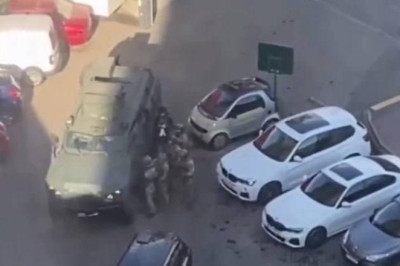 На месте стрельбы в Киеве произошел пожар  Огнем охвачен жилой дом в Голосеевском районе